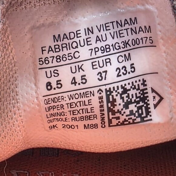 Converse Chuck Taylor All Star Platform Low Womens Size 6.5 Sunblocked Zebra - Picture 6 of 13